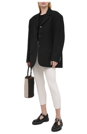 Женские брюки из шерсти и вискозы STELLA MCCARTNEY кремвого цвета по цене 86300 руб., арт. 602890/S2240 | Фото 2 Женские брюки из шерсти и вискозы STELLA MCCARTNEY кремвого цвета, арт. 602890/S2240 | Фото 2