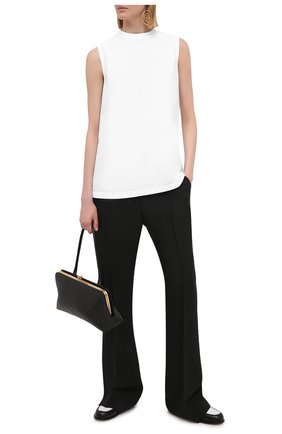 Женский хлопковый топ JIL SANDER белого цвета по цене 62900 руб., арт. JSWS565806-WS244200 | Фото 2 Женский хлопковый топ JIL SANDER белого цвета, арт. JSWS565806-WS244200 | Фото 2 (Длина (для топов): Стандартные; Материал внешний: Хлопок; Рукава: Без рукавов; Кросс-КТ: без рукавов; Стили: Минимализм)