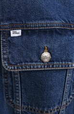 Женская джинсовая куртка TWO WOMEN IN THE WORLD синего цвета, арт. CL01/A1HF035 | Фото 5 (Кросс-КТ: Куртка, Деним; Рукава: Длинные; Стили: Гранж; Региональные ограничения белый список (Axapta Mercury): RU; Материал внешний: Хлопок; Длина (верхняя одежда): Короткие)