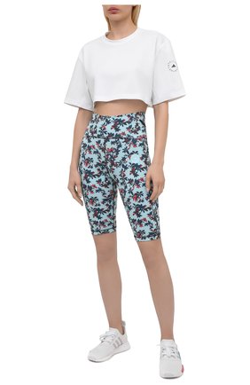 Женская футболка ADIDAS BY STELLA MCCARTNEY белого цвета по цене 6480 руб., арт. GL7339 | Фото 2 Женская футболка ADIDAS BY STELLA MCCARTNEY белого цвета, арт. GL7339 | Фото 2