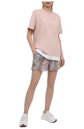 Женская хлопковая футболка ADIDAS BY STELLA MCCARTNEY розового цвета по цене 7560 руб., арт. GL5269 | Фото 2 Женская хлопковая футболка ADIDAS BY STELLA MCCARTNEY розового цвета, арт. GL5269 | Фото 2