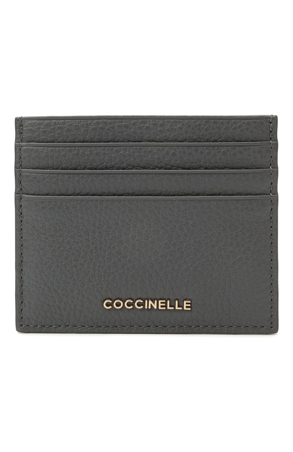 Женский кожаный футляр для кредитных карт COCCINELLE серого цвета, арт. E2 HW5 12 95 01 | Фото 1