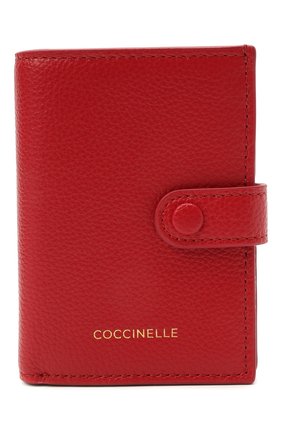 Женские кожаный кошелек COCCINELLE красного цвета по цене 12150 руб., арт. E2 HR0 11 B1 01 | Фото 1 Женские кожаный кошелек COCCINELLE красного цвета, арт. E2 HR0 11 B1 01 | Фото 1