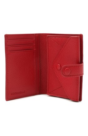 Женские кожаный кошелек COCCINELLE красного цвета по цене 12150 руб., арт. E2 HR0 11 B1 01 | Фото 3 Женские кожаный кошелек COCCINELLE красного цвета, арт. E2 HR0 11 B1 01 | Фото 3