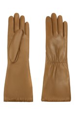 Женские кожаные перчатки BOTTEGA VENETA бежевого цвета, арт. 650548/3V00F | Фото 2 (Материал: Натуральная кожа; Региональные ограничения белый список (Axapta Mercury): RU; Длина (верхняя одежда): Длинные)