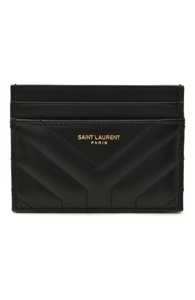 Женский кожаный футляр для кредитных карт SAINT LAURENT черного цвета по цене 17050 руб., арт. 650954/DV701 | Фото 1 Женский кожаный футляр для кредитных карт SAINT LAURENT черного цвета, арт. 650954/DV701 | Фото 1