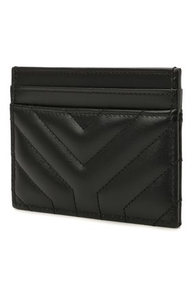 Женский кожаный футляр для кредитных карт SAINT LAURENT черного цвета по цене 17050 руб., арт. 650954/DV701 | Фото 2 Женский кожаный футляр для кредитных карт SAINT LAURENT черного цвета, арт. 650954/DV701 | Фото 2