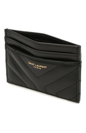 Женский кожаный футляр для кредитных карт SAINT LAURENT черного цвета по цене 17050 руб., арт. 650954/DV701 | Фото 3 Женский кожаный футляр для кредитных карт SAINT LAURENT черного цвета, арт. 650954/DV701 | Фото 3