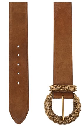 Женский замшевый ремень SAINT LAURENT светло-коричневого цвета по цене 62150 руб., арт. 650347/0DJVW | Фото 2 Женский замшевый ремень SAINT LAURENT светло-коричневого цвета, арт. 650347/0DJVW | Фото 2