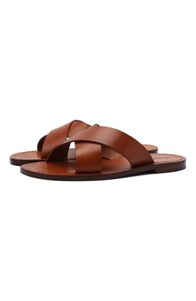 Мужские кожаные шлепанцы RALPH LAUREN коричневого цвета по цене 42050 руб., арт. 815835897 | Фото 1 Мужские кожаные шлепанцы RALPH LAUREN коричневого цвета, арт. 815835897 | Фото 1 (Материал внутренний: Натуральная кожа; Материал внешний: Кожа; Региональные ограничения белый список (Axapta Mercury): RU)