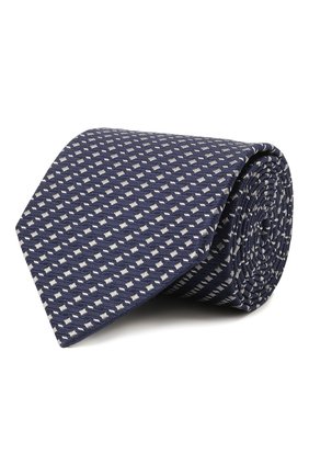 Мужской шелковый галстук LANVIN темно-синего цвета по цене 9950 руб., арт. 2098/TIE | Фото 1 Мужской шелковый галстук LANVIN темно-синего цвета, арт. 2098/TIE | Фото 1