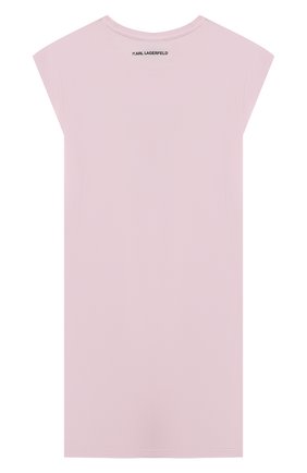 Детское хлопковое платье KARL LAGERFELD KIDS розового цвета по цене 11750 руб., арт. Z12172 | Фото 2 Детское хлопковое платье KARL LAGERFELD KIDS розового цвета, арт. Z12172 | Фото 2 (Материал внешний: Хлопок; Рукава: Короткие; Случай: Повседневный; Девочки Кросс-КТ: Платье-одежда; Региональные ограничения белый список (Axapta Mercury): RU; Ростовка одежда: 9 лет | 134 см, 12 лет | 152 см, 13 - 15 лет | 158 см, 5 лет | 110 см, 7 лет | 122 см)