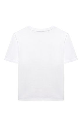 Детская хлопковая футболка DOLCE & GABBANA белого цвета по цене 9790 руб., арт. L5JTAZ/G7YPF/8-14 | Фото 2 Детская хлопковая футболка DOLCE & GABBANA белого цвета, арт. L5JTAZ/G7YPF/8-14 | Фото 2