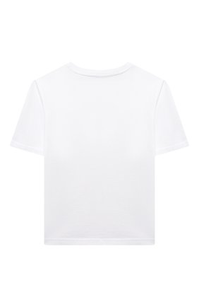 Детская хлопковая футболка DOLCE & GABBANA белого цвета по цене 8995 руб., арт. L5JTAZ/G7YPF/2-6 | Фото 2 Детская хлопковая футболка DOLCE & GABBANA белого цвета, арт. L5JTAZ/G7YPF/2-6 | Фото 2