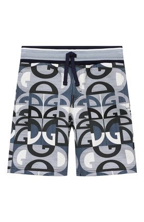 Детские хлопковые шорты DOLCE & GABBANA голубого цвета по цене 18600 руб., арт. L4JQC1/HS7C1/8-14 | Фото 1 Детские хлопковые шорты DOLCE & GABBANA голубого цвета, арт. L4JQC1/HS7C1/8-14 | Фото 1