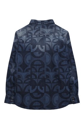 Детская джинсовая рубашка DOLCE & GABBANA голубого цвета по цене 25500 руб., арт. L43S17/LD918/8-14 | Фото 2 Детская джинсовая рубашка DOLCE & GABBANA голубого цвета, арт. L43S17/LD918/8-14 | Фото 2