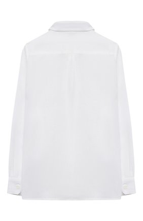Детская льняная рубашка DOLCE & GABBANA белого цвета по цене 19950 руб., арт. L42S70/G7YEA/8-14 | Фото 2 Детская льняная рубашка DOLCE & GABBANA белого цвета, арт. L42S70/G7YEA/8-14 | Фото 2