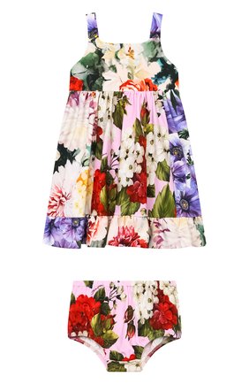 Женский комплект из платья и шорт DOLCE & GABBANA разноцветного цвета по цене 28100 руб., арт. L2JD2P/G7YRD | Фото 1 Женский комплект из платья и шорт DOLCE & GABBANA разноцветного цвета, арт. L2JD2P/G7YRD | Фото 1