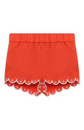 Детский комплект из топа и шорт STELLA MCCARTNEY кораллового цвета по цене 6480 руб., арт. 602544/SQK79 | Фото 4 Детский комплект из топа и шорт STELLA MCCARTNEY кораллового цвета, арт. 602544/SQK79 | Фото 4