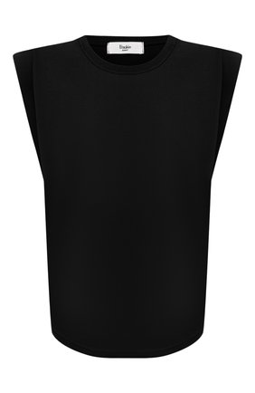 Женская хлопковая футболка THE FRANKIE SHOP черного цвета по цене 8770 руб., арт. TS EVA KR 07 | Фото 1