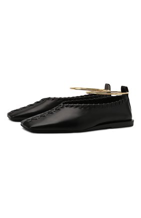 Женские кожаные балетки JIL SANDER черного цвета по цене 55350 руб., арт. JS30217A-13040 | Фото 1 Женские кожаные балетки JIL SANDER черного цвета, арт. JS30217A-13040 | Фото 1