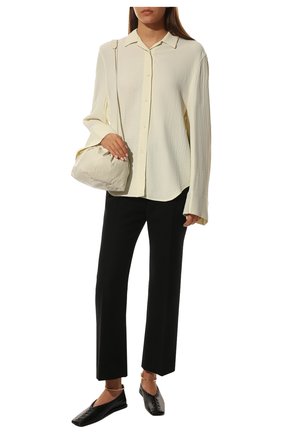 Женские кожаные балетки JIL SANDER черного цвета по цене 55350 руб., арт. JS30217A-13040 | Фото 2 Женские кожаные балетки JIL SANDER черного цвета, арт. JS30217A-13040 | Фото 2