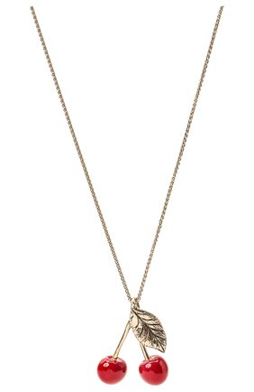 Женская кулон на цепочке SAINT LAURENT белого цвета по цене 36700 руб., арт. 650565/Y1416 | Фото 2 Женская кулон на цепочке SAINT LAURENT белого цвета, арт. 650565/Y1416 | Фото 2