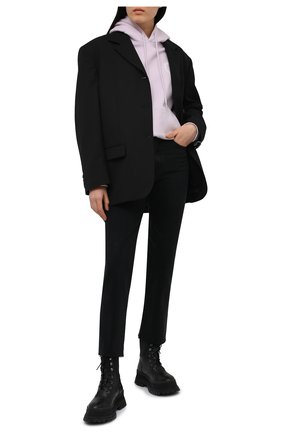 Женский хлопковое худи STELLA MCCARTNEY сиреневого цвета по цене 54300 руб., арт. 601846/SMP83 | Фото 2 Женский хлопковое худи STELLA MCCARTNEY сиреневого цвета, арт. 601846/SMP83 | Фото 2