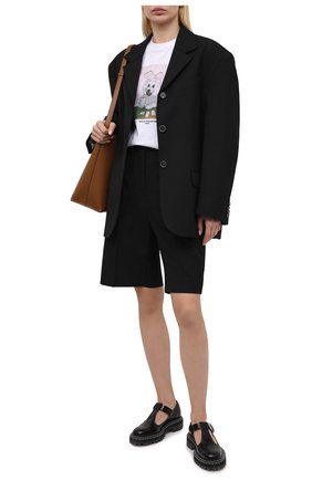 Женская хлопковая футболка STELLA MCCARTNEY белого цвета по цене 28750 руб., арт. 381701/S0W63 | Фото 2 Женская хлопковая футболка STELLA MCCARTNEY белого цвета, арт. 381701/S0W63 | Фото 2