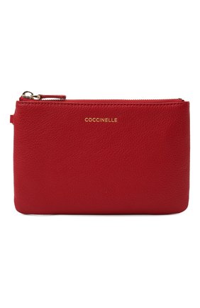 Женская кожаная косметичка COCCINELLE красного цвета по цене 6995 руб., арт. E5 HV1 19 A0 07 | Фото 1 Женская кожаная косметичка COCCINELLE красного цвета, арт. E5 HV1 19 A0 07 | Фото 1