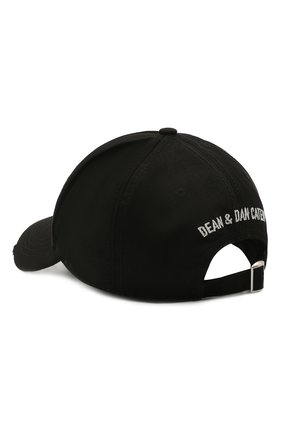 Женская хлопковая бейсболка DSQUARED2 черного цвета по цене 14200 руб., арт. BCW0026 05C03957 | Фото 2 Женская хлопковая бейсболка DSQUARED2 черного цвета, арт. BCW0026 05C03957 | Фото 2