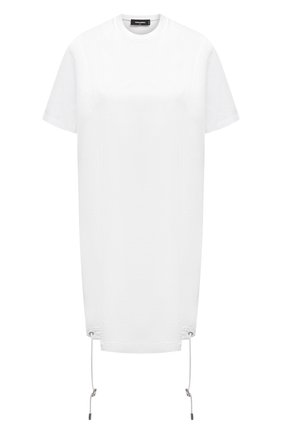 Женское хлопковое платье DSQUARED2 белого цвета по цене 33400 руб., арт. S75CV0395/S23009 | Фото 1 Женское хлопковое платье DSQUARED2 белого цвета, арт. S75CV0395/S23009 | Фото 1