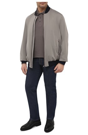 Мужской бомбер PAUL&SHARK серого цвета по цене 76150 руб., арт. 21412441/ICR/3XL-6XL | Фото 2 Мужской бомбер PAUL&SHARK серого цвета, арт. 21412441/ICR/3XL-6XL | Фото 2