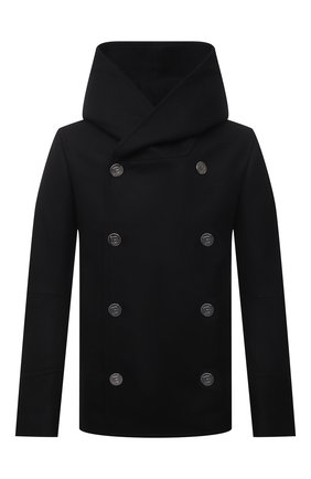 Мужской шерстяной бушлат BALMAIN черного цвета по цене 121000 руб., арт. VH0UA005/W065 | Фото 1 Мужской шерстяной бушлат BALMAIN черного цвета, арт. VH0UA005/W065 | Фото 1 (Рукава: Длинные; Материал подклада: Хлопок; Длина (верхняя одежда): Короткие; Материал внешний: Шерсть; Мужское Кросс-КТ: пальто-верхняя одежда; Стили: Кэжуэл)