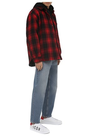 Мужские кожаные кеды icon DSQUARED2 белого цвета по цене 34850 руб., арт. SNM0005 01502228 | Фото 2 Мужские кожаные кеды icon DSQUARED2 белого цвета, арт. SNM0005 01502228 | Фото 2