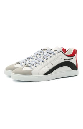 Мужские комбинированные кеды 551 DSQUARED2 белого цвета по цене 30750 руб., арт. SNM0090 01503995 | Фото 1 Мужские комбинированные кеды 551 DSQUARED2 белого цвета, арт. SNM0090 01503995 | Фото 1 (Подошва: Плоская; Материал внутренний: Натуральная кожа)