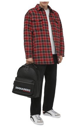 Мужские комбинированные кеды 551 DSQUARED2 белого цвета по цене 30750 руб., арт. SNM0090 01503995 | Фото 2 Мужские комбинированные кеды 551 DSQUARED2 белого цвета, арт. SNM0090 01503995 | Фото 2 (Подошва: Плоская; Материал внутренний: Натуральная кожа)