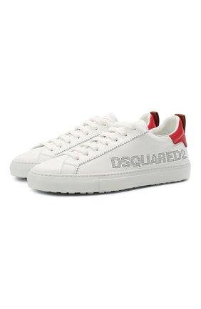 Мужские кожаные кеды san diego DSQUARED2 белого цвета по цене 41350 руб., арт. SNM0167 01504119 | Фото 1 Мужские кожаные кеды san diego DSQUARED2 белого цвета, арт. SNM0167 01504119 | Фото 1
