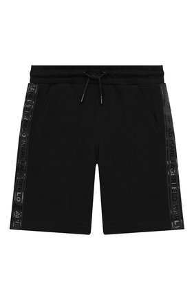 Детские хлопковые шорты KARL LAGERFELD KIDS черного цвета по цене 9700 руб., арт. Z24109 | Фото 1 Детские хлопковые шорты KARL LAGERFELD KIDS черного цвета, арт. Z24109 | Фото 1