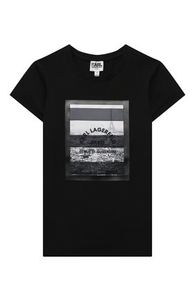 Детская хлопковая футболка KARL LAGERFELD KIDS черного цвета по цене 8820 руб., арт. Z15294 | Фото 1 Детская хлопковая футболка KARL LAGERFELD KIDS черного цвета, арт. Z15294 | Фото 1 (Рукава: Короткие; Материал внешний: Синтетический материал, Хлопок; Девочки Кросс-КТ: футболка-одежда; Региональные ограничения белый список (Axapta Mercury): RU; Ростовка одежда: 9 лет | 134 см, 12 лет | 152 см, 13 - 15 лет | 158 см, 16 лет | 164 см, 7 лет | 122 см)