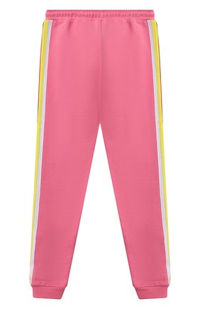 Детские хлопковые джоггеры MARC JACOBS (THE) розового цвета по цене 9220 руб., арт. W14264 | Фото 2 Детские хлопковые джоггеры MARC JACOBS (THE) розового цвета, арт. W14264 | Фото 2 (Материал внешний: Хлопок; Девочки Кросс-КТ: Брюки-одежда; Ростовка одежда: 9 лет | 134 см, 12 лет | 152 см, 18 мес | 86 см, 2 года | 92 см, 3 года | 98 см, 4 года | 104 см, 5 лет | 110 см, 7 лет | 122 см)