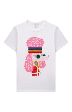 Детская хлопковая футболка MARC JACOBS (THE) белого цвета по цене 8670 руб., арт. W15552 | Фото 1 Детская хлопковая футболка MARC JACOBS (THE) белого цвета, арт. W15552 | Фото 1