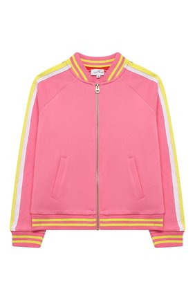 Детский хлопковый бомбер MARC JACOBS (THE) розового цвета по цене 10450 руб., арт. W15553 | Фото 1 Детский хлопковый бомбер MARC JACOBS (THE) розового цвета, арт. W15553 | Фото 1 (Рукава: Длинные; Материал внешний: Хлопок; Девочки Кросс-КТ: Толстовка-одежда; Ростовка одежда: 9 лет | 134 см, 12 лет | 152 см, 18 мес | 86 см, 2 года | 92 см, 3 года | 98 см, 4 года | 104 см, 5 лет | 110 см, 7 лет | 122 см)