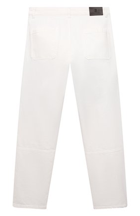 Детские джинсы BRUNELLO CUCINELLI белого цвета, арт. B0H43P408C | Фото 2 (Материал внешний: Хлопок; Кросс-КТ: джинсы; Детали: Однотонный; Ростовка одежда: 12 лет | 152 см)