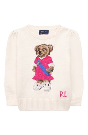 Детский хлопковый пуловер POLO RALPH LAUREN бежевого цвета по цене 18700 руб., арт. 313834981 | Фото 1 Детский хлопковый пуловер POLO RALPH LAUREN бежевого цвета, арт. 313834981 | Фото 1