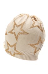 Детского хлопковая шапка IL TRENINO бежевого цвета, арт. 21 5074/18 | Фото 2 (Материал: Текстиль, Хлопок; Региональные ограничения белый список (Axapta Mercury): RU)
