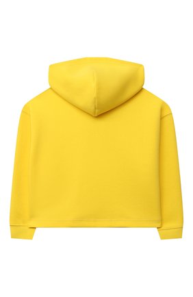 Детский укороченное худи из хлопка POLO RALPH LAUREN желтого цвета по цене 7985 руб., арт. 313838563 | Фото 2 Детский укороченное худи из хлопка POLO RALPH LAUREN желтого цвета, арт. 313838563 | Фото 2
