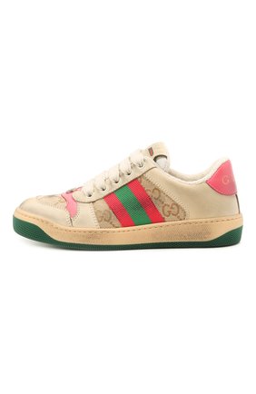 Детские кеды GUCCI розового цвета по цене 36700 руб., арт. 626620/G1760 | Фото 2 Детские кеды GUCCI розового цвета, арт. 626620/G1760 | Фото 2 (Материал внутренний: Текстиль, Натуральная кожа; Материал внешний: Текстиль)