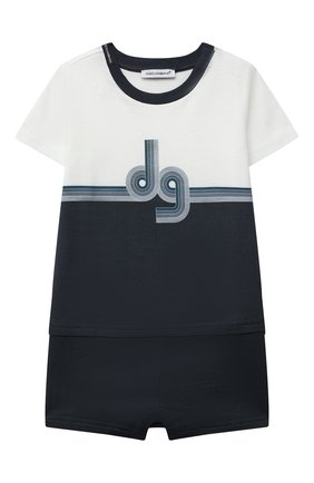 Детское хлопковый комбинезон DOLCE & GABBANA синего цвета по цене 15100 руб., арт. L1J02G/G7WRS | Фото 1 Детское хлопковый комбинезон DOLCE & GABBANA синего цвета, арт. L1J02G/G7WRS | Фото 1