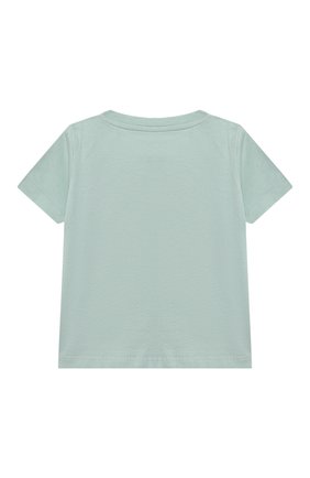 Детский хлопковая футболка STELLA MCCARTNEY бирюзового цвета по цене 3285 руб., арт. 602597/SQJC1 | Фото 2 Детский хлопковая футболка STELLA MCCARTNEY бирюзового цвета, арт. 602597/SQJC1 | Фото 2